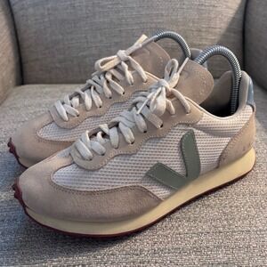 Veja Rio Branco Alveomesh Sneakers Dune Sage Green Blue Womens 7 EUR 38 RB012382